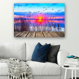 Wallity Cuadro Decorativo de Vidrio Templado Multicolor 70 x 100 cm